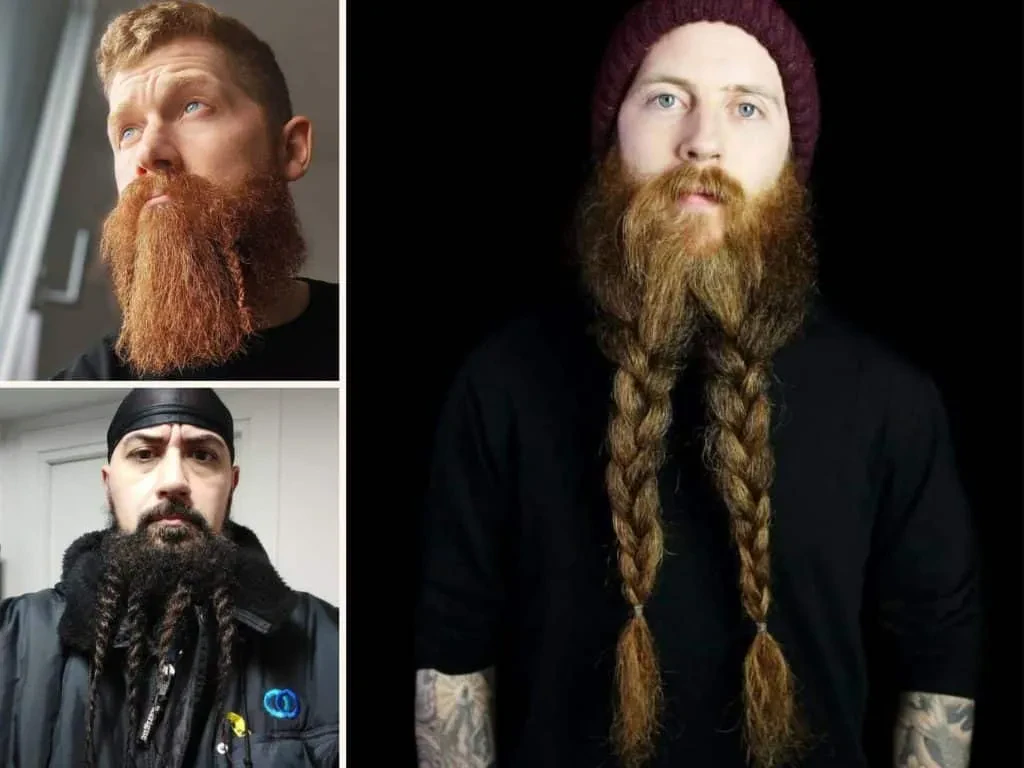 Multiple Braids Beard