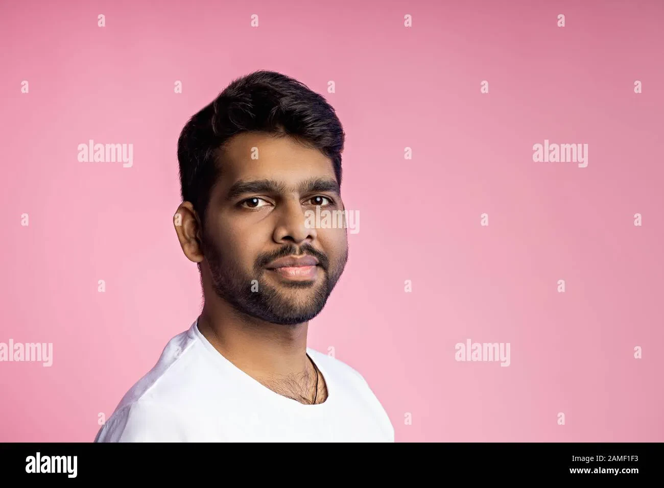 short stubble beard indian man 2024