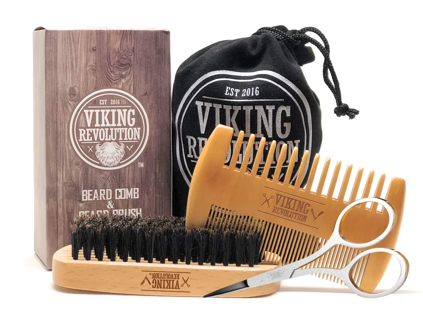 beard comb and brush