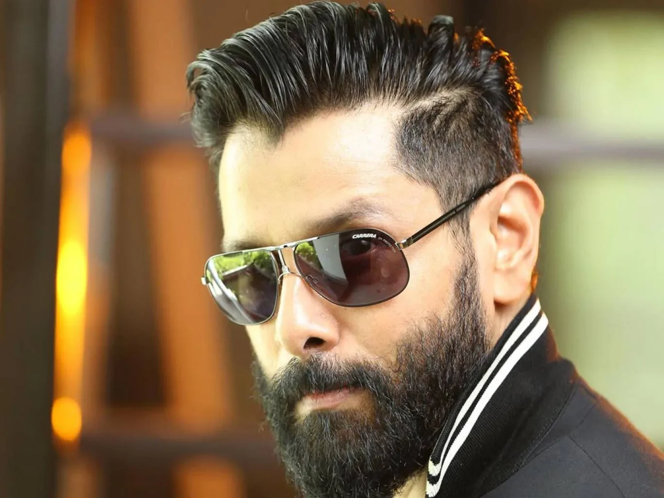 Close up of Vikram’s beard 2024