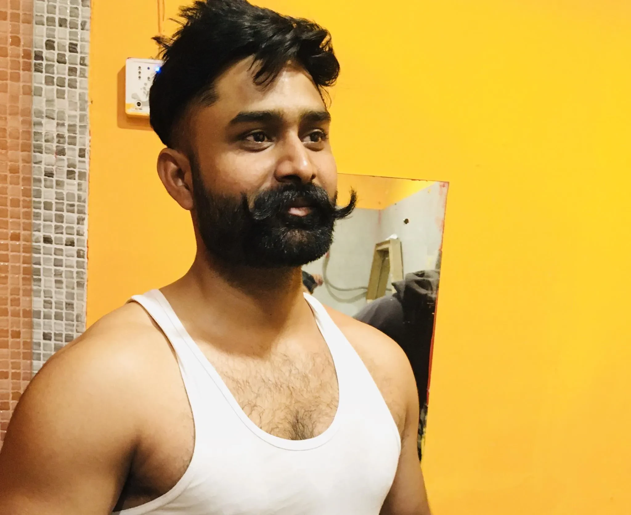 goatee and mustache indian man 2024