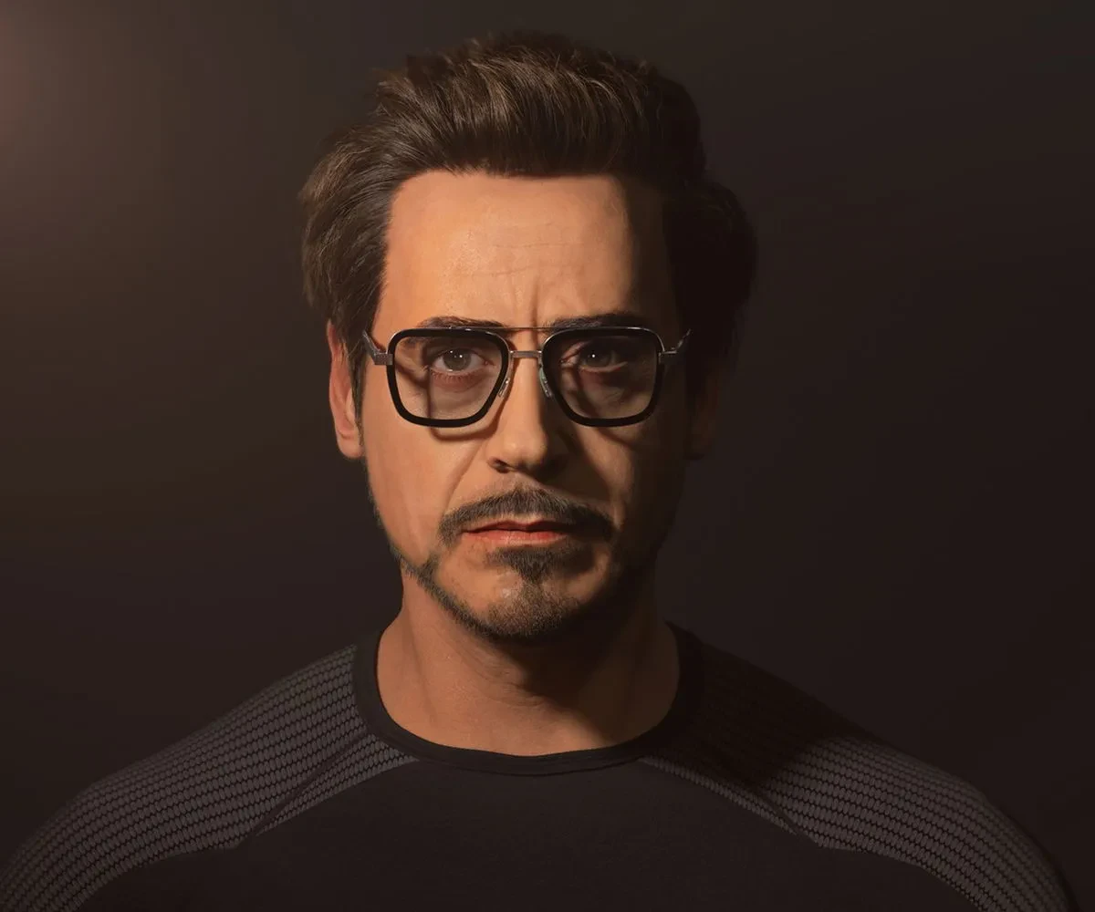 Tony Stark clean shaven 2024