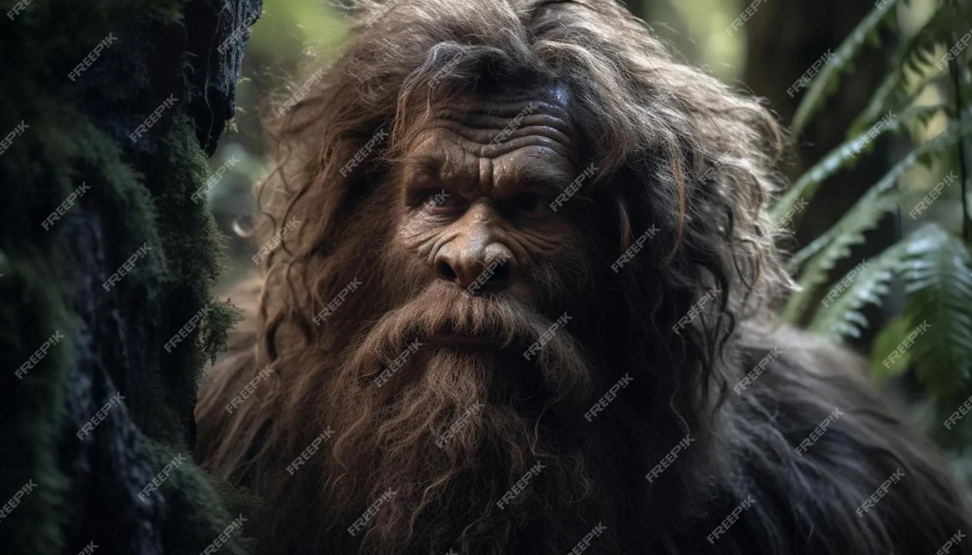 Caveman with beard