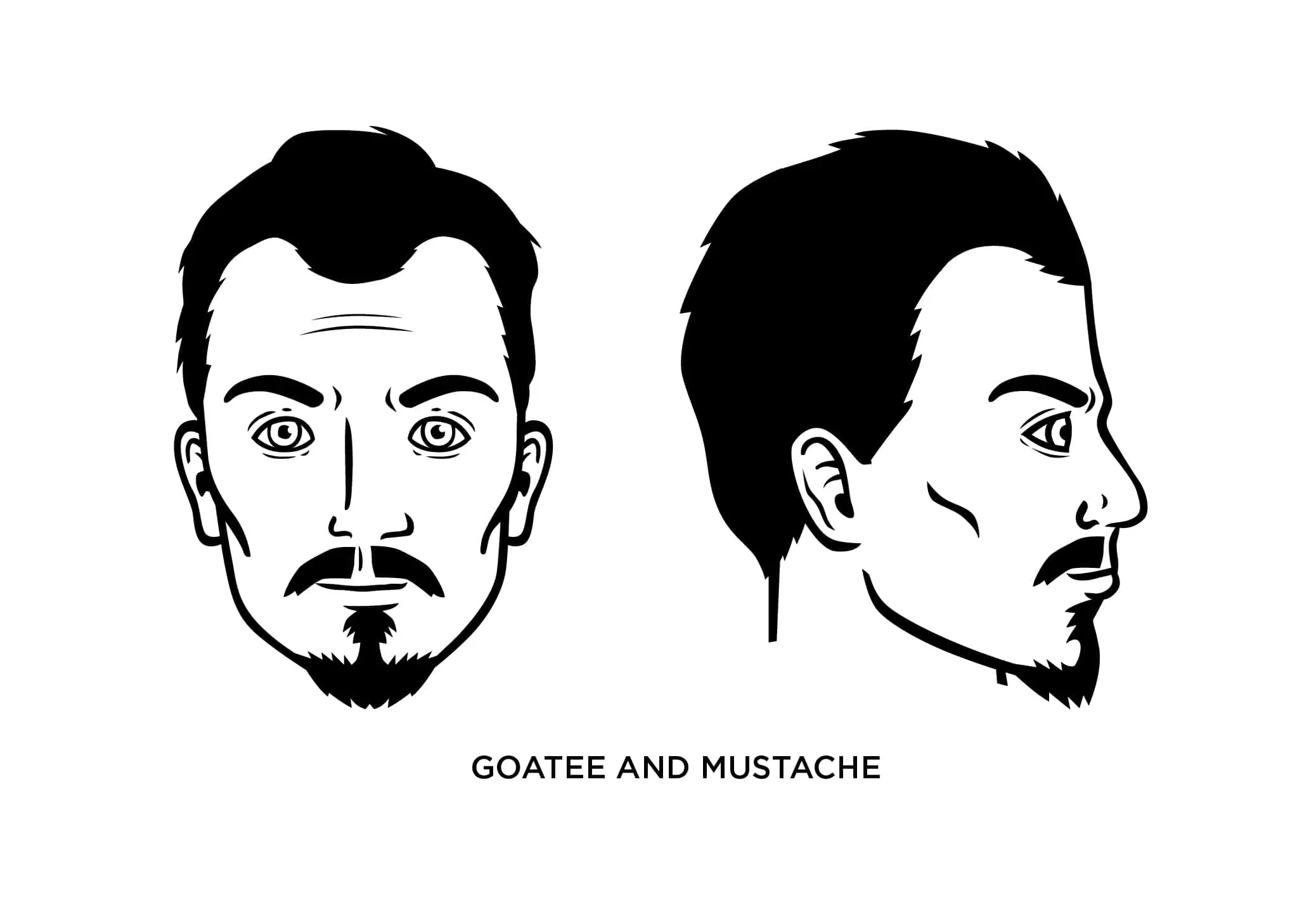 Goatee and mustache style punjabi