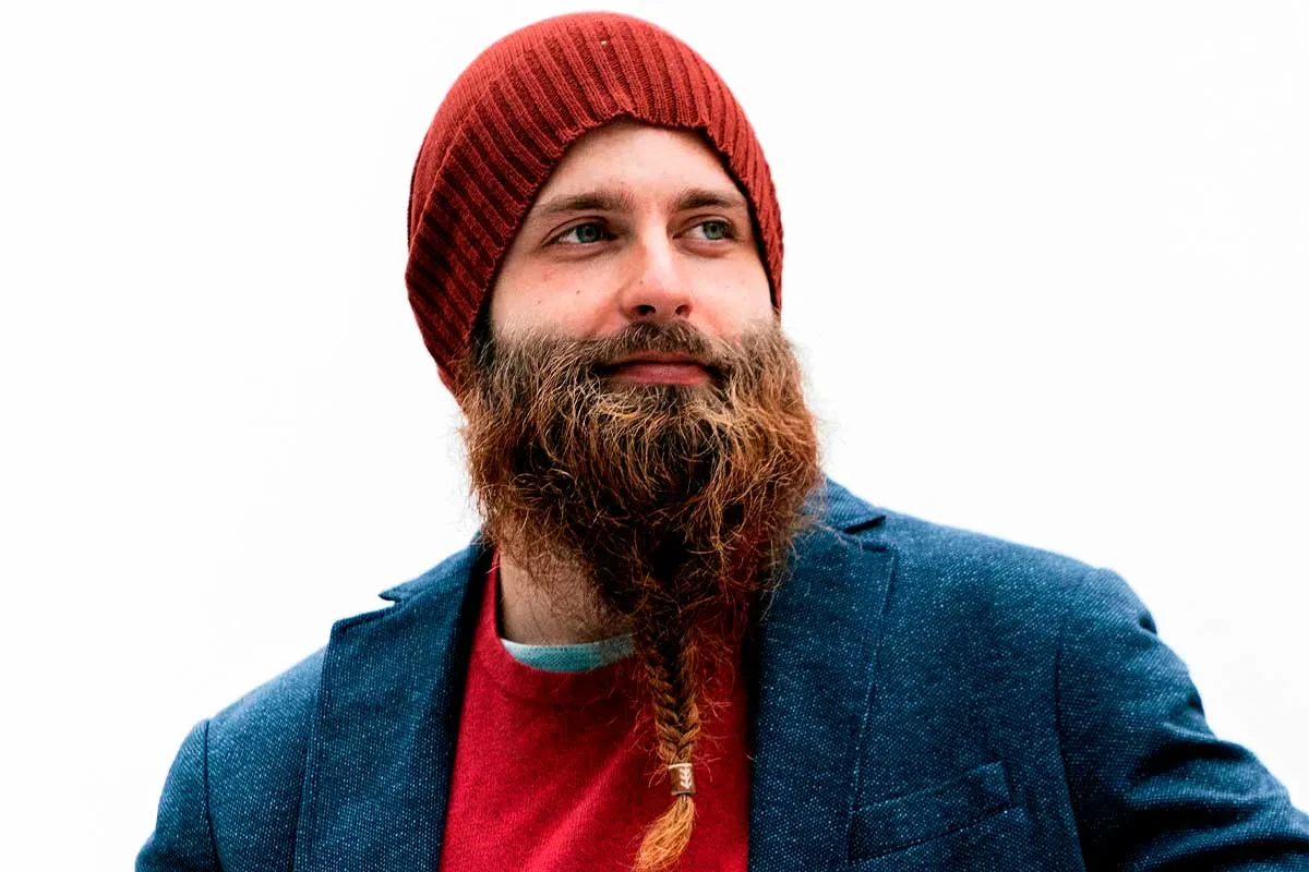 Long braided beard