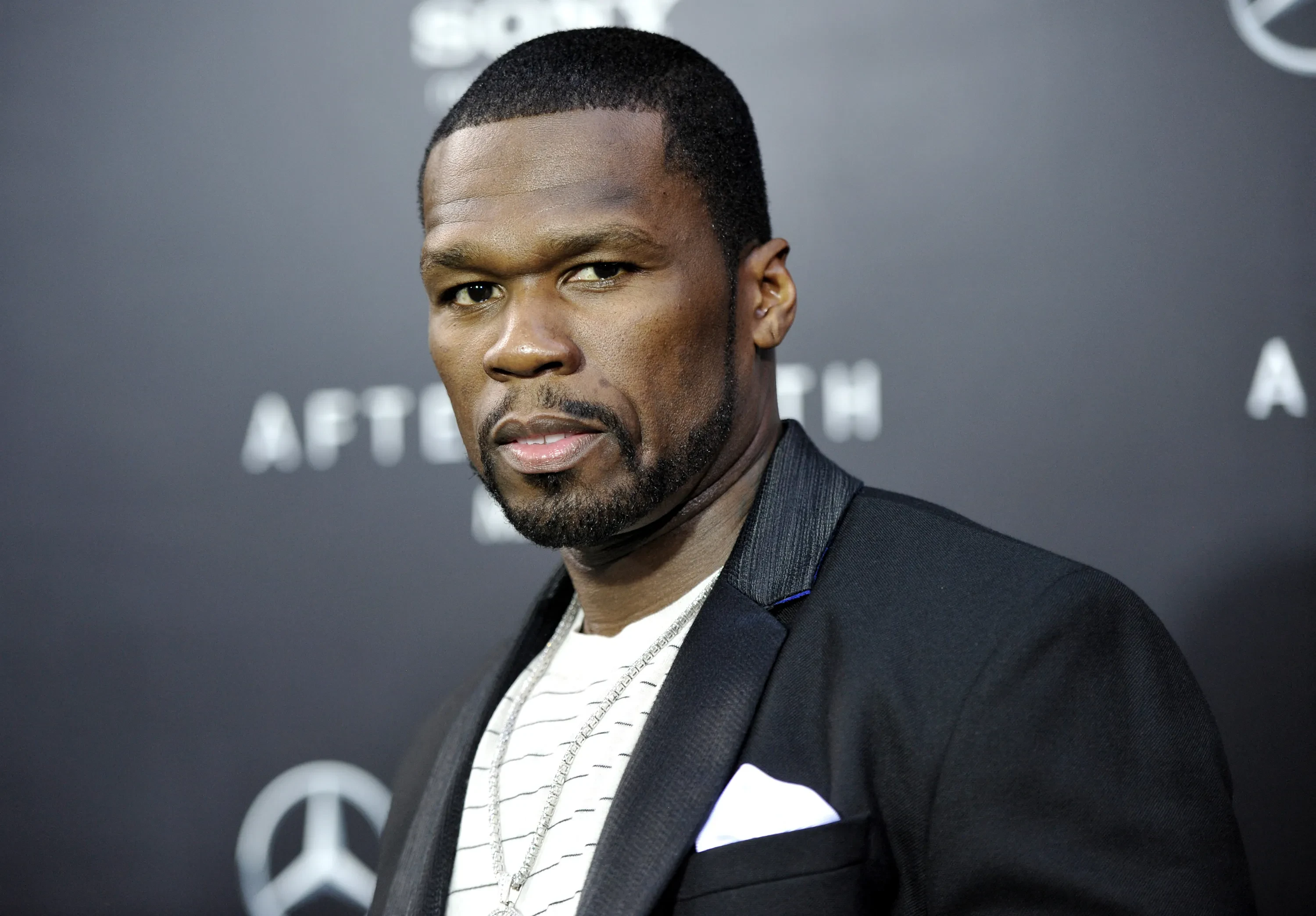50 Cent thin beard 2024
