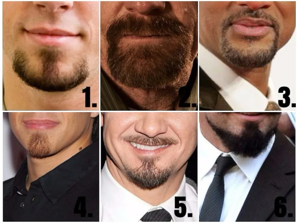 carefully shaped goatee