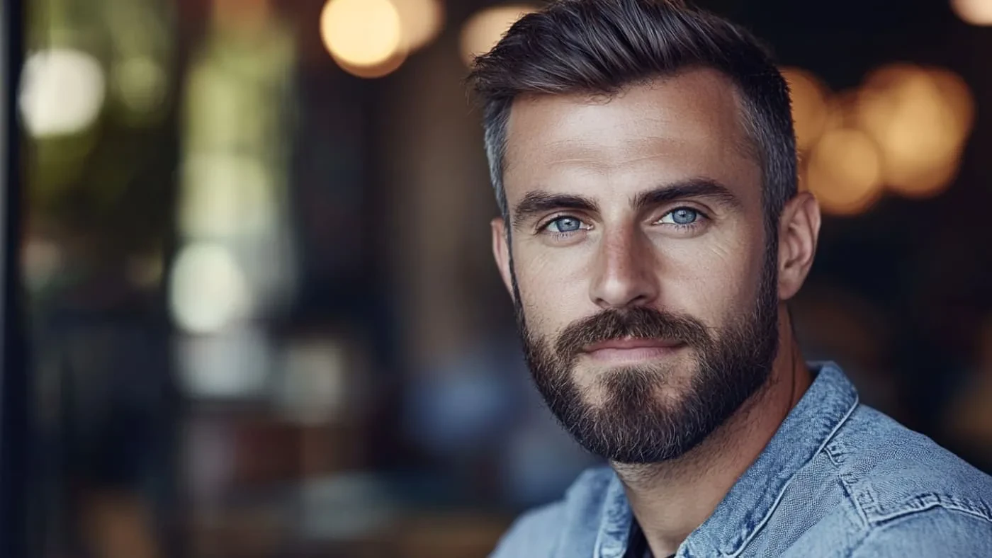 short boxed beard
