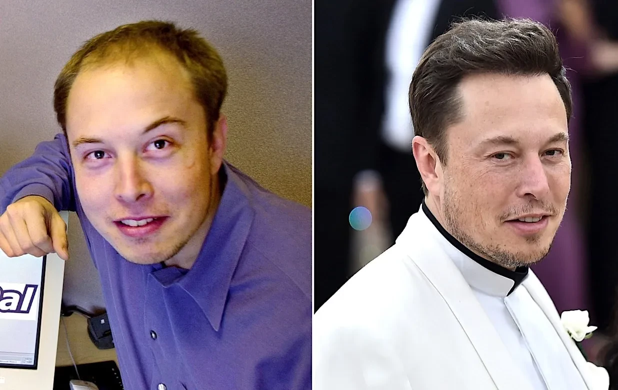 Elon Musk clean shaven 2024