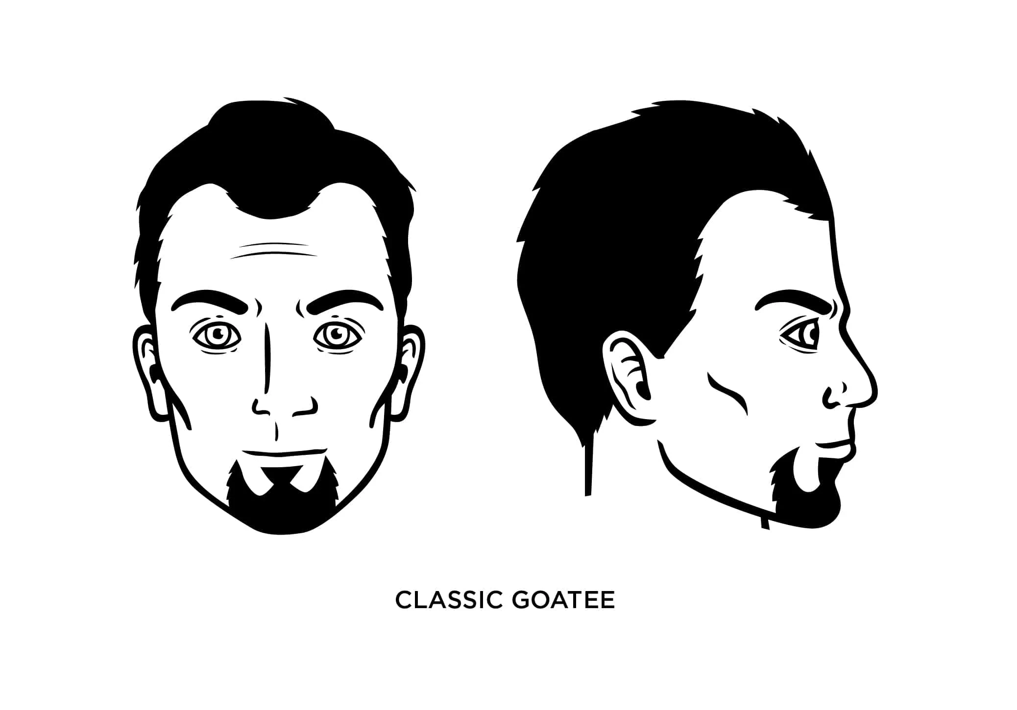 80s goatee and sideburns