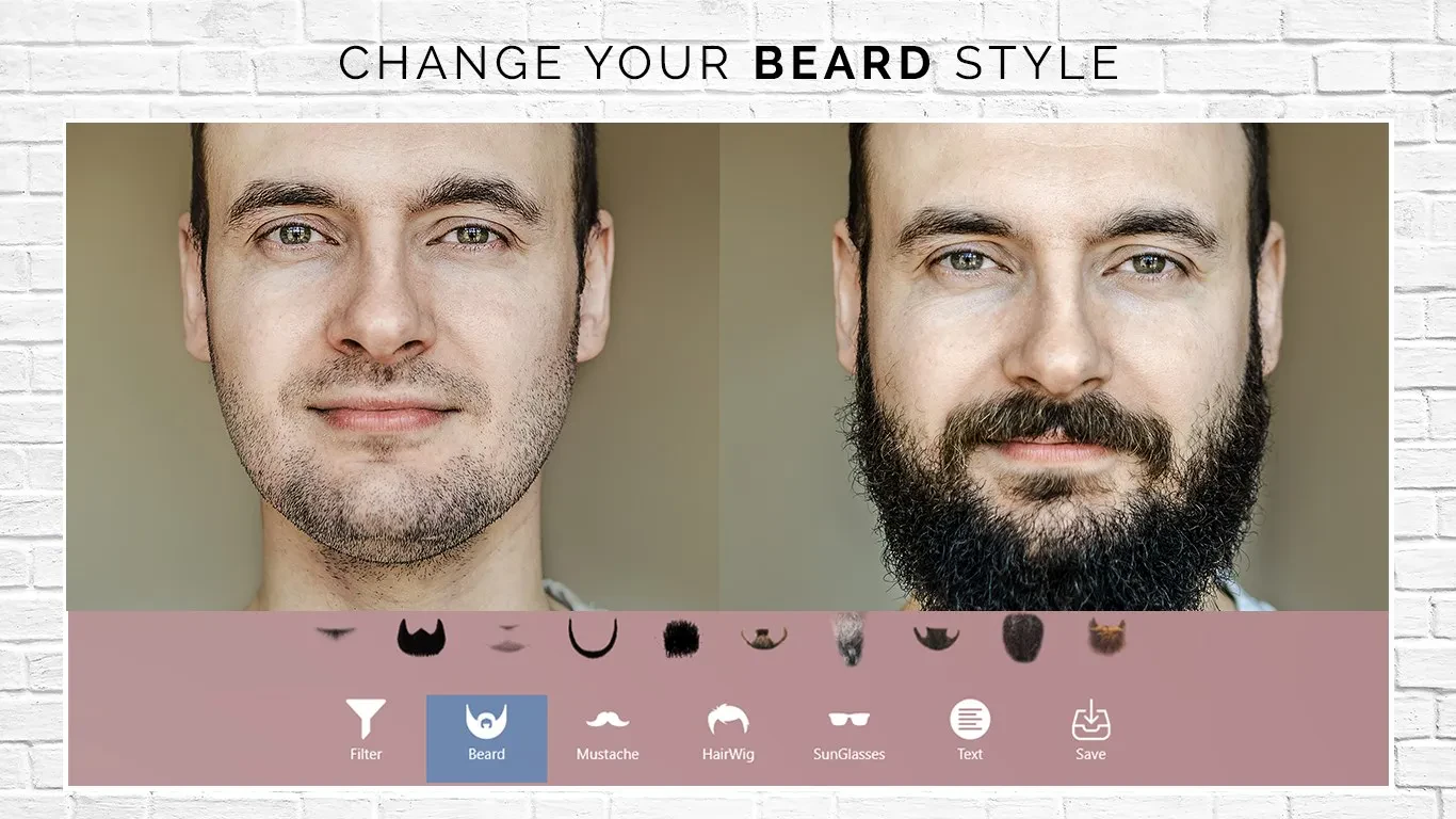 beard style app screenshot